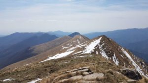 Dal monte Monega il poggio Buoi di Raxin, il monte Bussana 1683 mt e la cima Donzella 1636 mt Dal monte Monega il poggio Buoi di Raxin, il monte Bussana 1683 mt e la cima Donzella 1636 mt